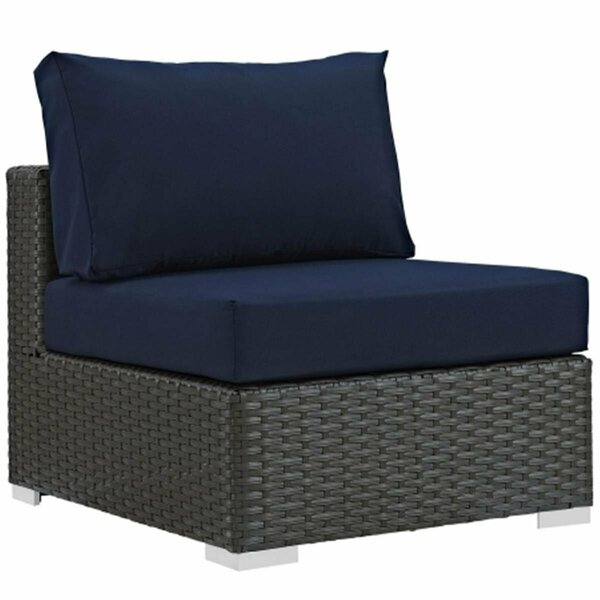 East End Imports Sojourn Outdoor Patio Fabric Armless- Canvas Navy EEI-1854-CHC-NAV